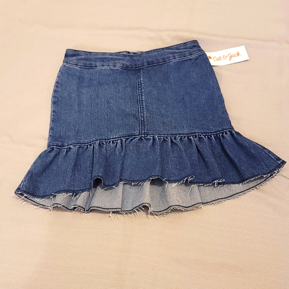 Girls Flair Denim Skirt